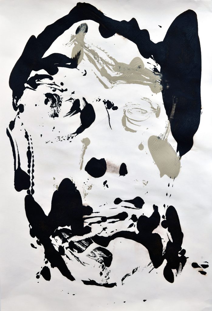 Der neue Blick II, Tusche und Acryl auf Papier, 42 x 59,4 cm